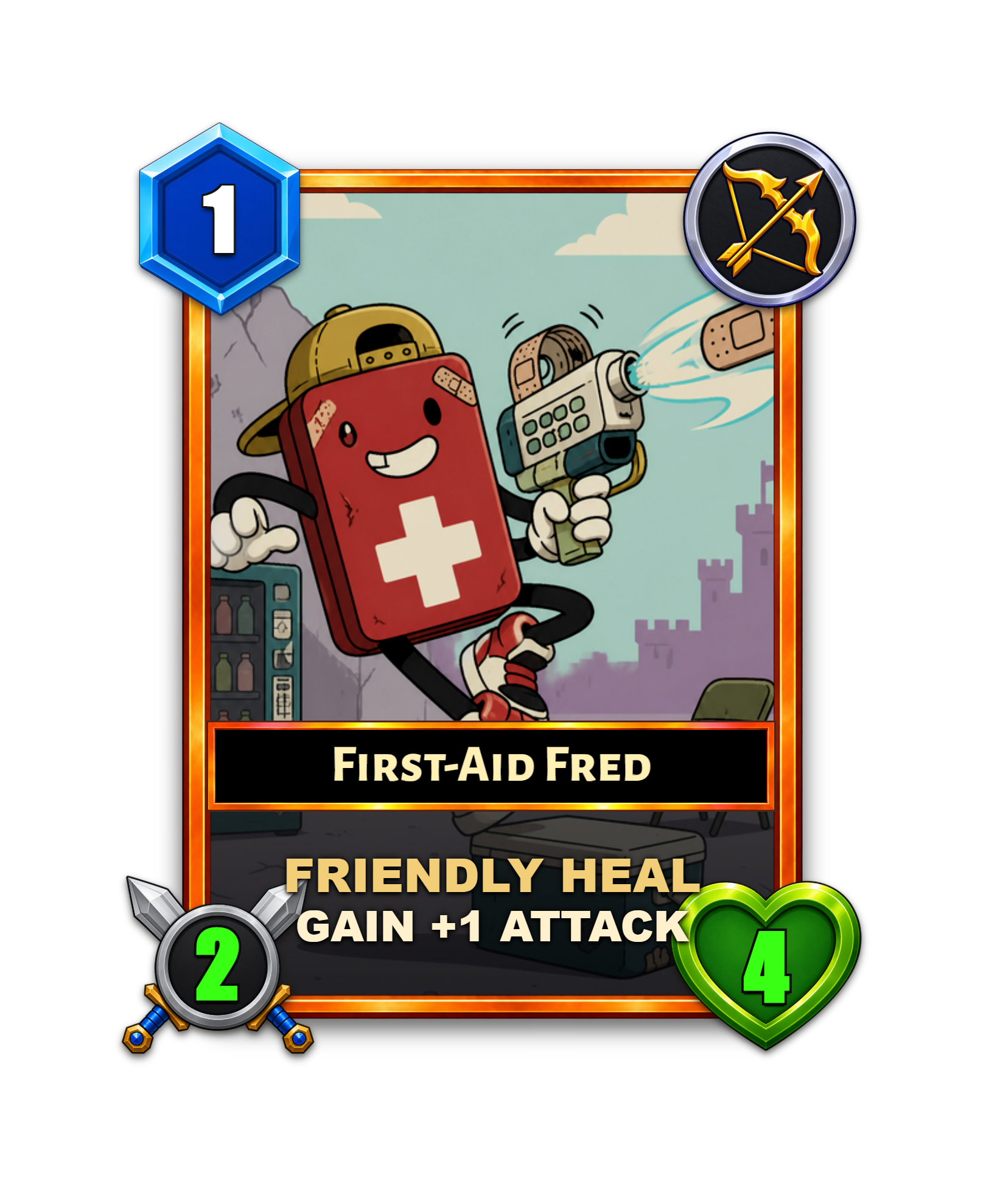 First-Aid Fred, Power Shot evolution