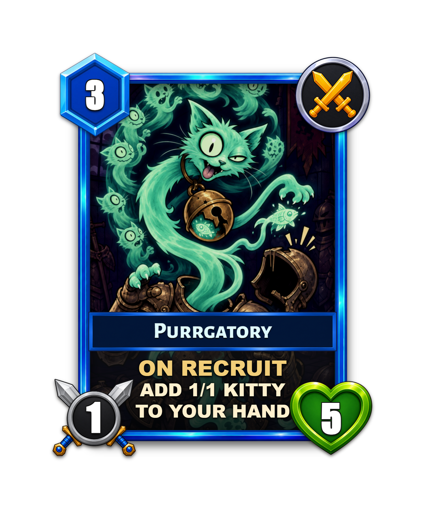 Purrgatory, current Base card